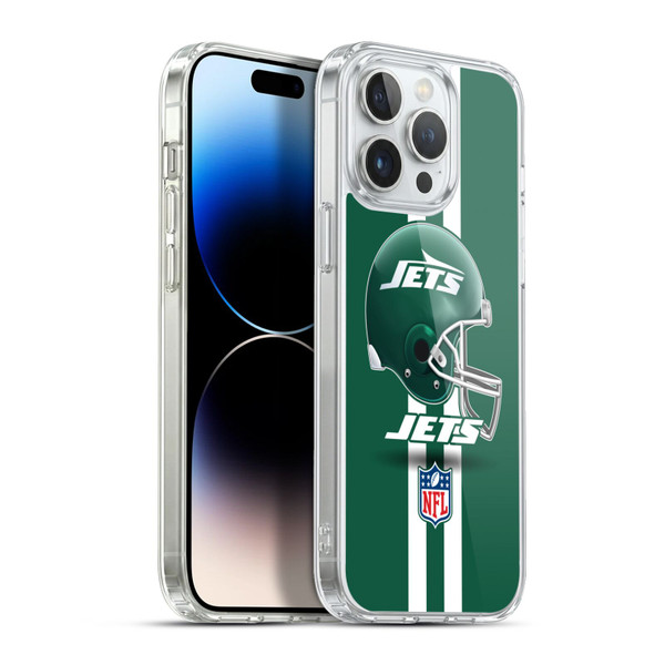NFL New York Jets Logo Helmet Soft Gel Case for Apple iPhone 13 Pro Max & MagSafe