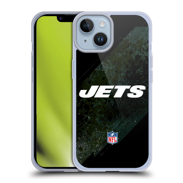 NFL New York Jets Logo Blur Soft Gel Case for Apple iPhone 14