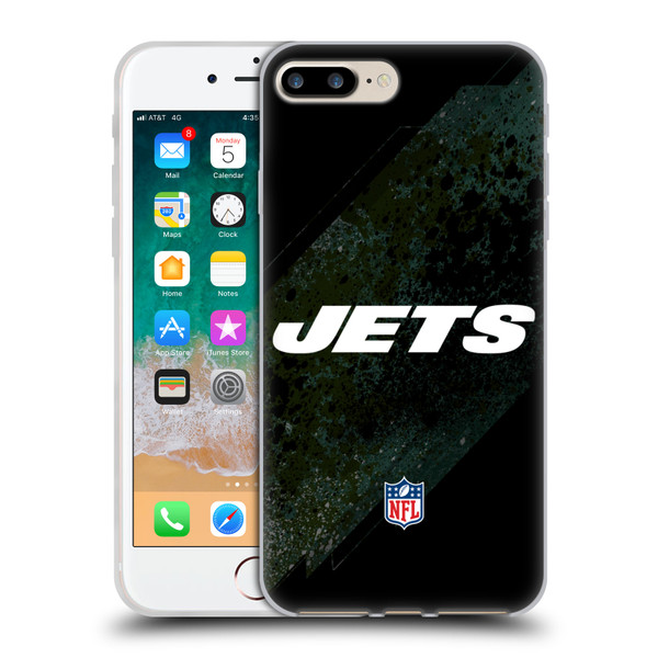 NFL New York Jets Logo Blur Soft Gel Case for Apple iPhone 7 Plus / iPhone 8 Plus