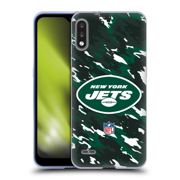 NFL New York Jets Logo Camou Soft Gel Case for LG K22