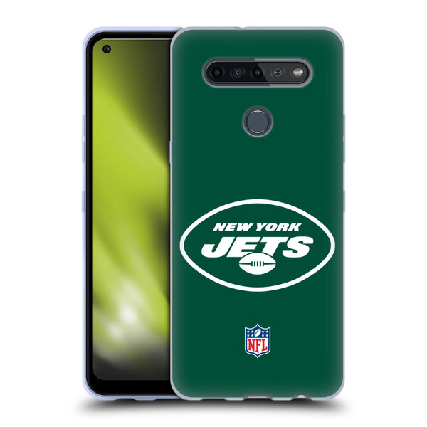 NFL New York Jets Logo Plain Soft Gel Case for LG K51S