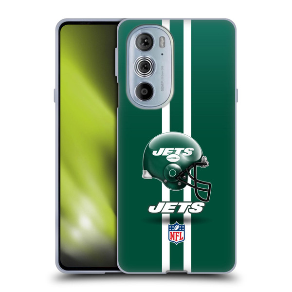 NFL New York Jets Logo Helmet Soft Gel Case for Motorola Edge X30