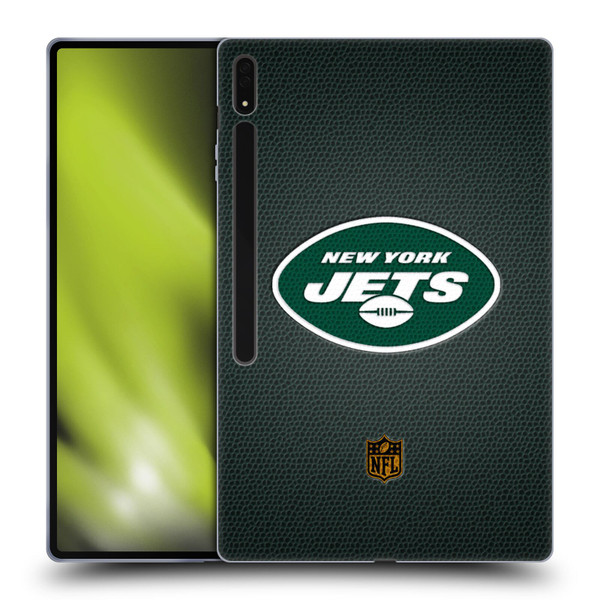 NFL New York Jets Logo Football Soft Gel Case for Samsung Galaxy Tab S8 Ultra