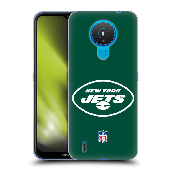 NFL New York Jets Logo Plain Soft Gel Case for Nokia 1.4