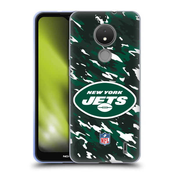 NFL New York Jets Logo Camou Soft Gel Case for Nokia C21