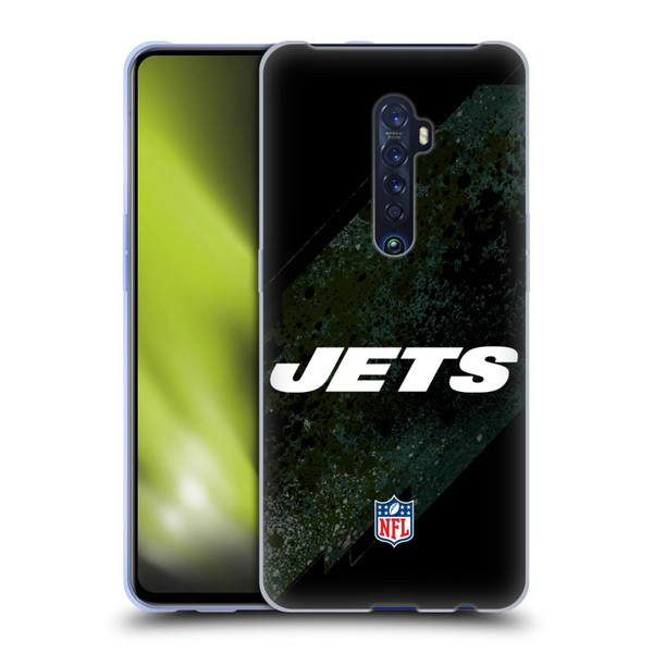 NFL New York Jets Logo Blur Soft Gel Case for OPPO Reno 2
