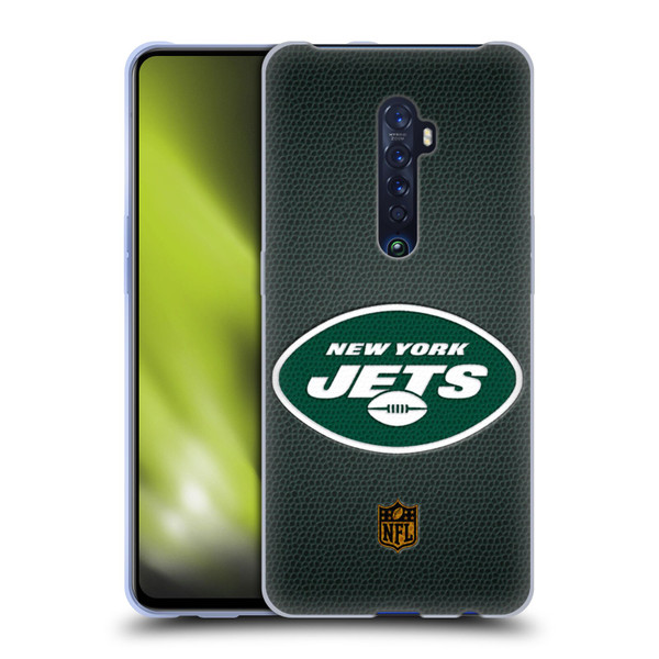 NFL New York Jets Logo Football Soft Gel Case for OPPO Reno 2