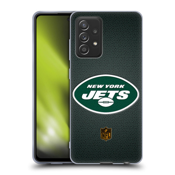 NFL New York Jets Logo Football Soft Gel Case for Samsung Galaxy A52 / A52s / 5G (2021)