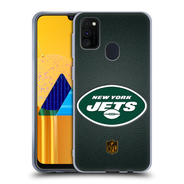 NFL New York Jets Logo Football Soft Gel Case for Samsung Galaxy M30s (2019)/M21 (2020)