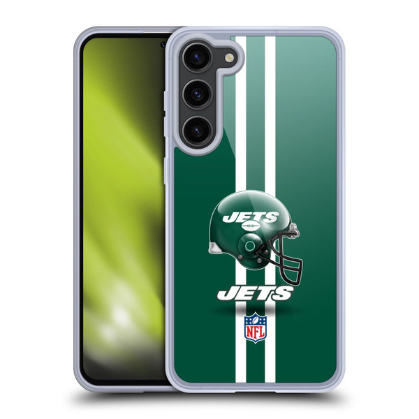 NFL New York Jets Logo Helmet Soft Gel Case for Samsung Galaxy S23+ 5G