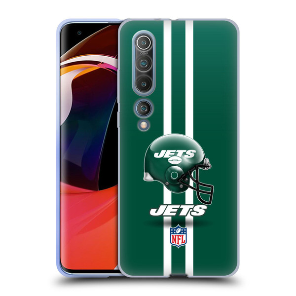 NFL New York Jets Logo Helmet Soft Gel Case for Xiaomi Mi 10 5G / Mi 10 Pro 5G