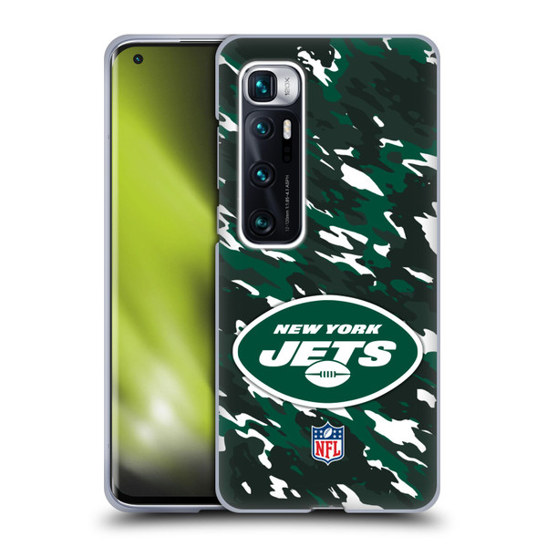 NFL New York Jets Logo Camou Soft Gel Case for Xiaomi Mi 10 Ultra 5G