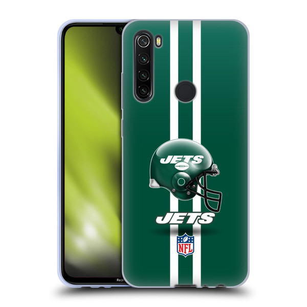 NFL New York Jets Logo Helmet Soft Gel Case for Xiaomi Redmi Note 8T