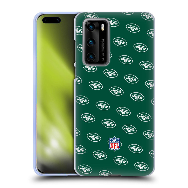 NFL New York Jets Artwork Patterns Soft Gel Case for Huawei P40 5G