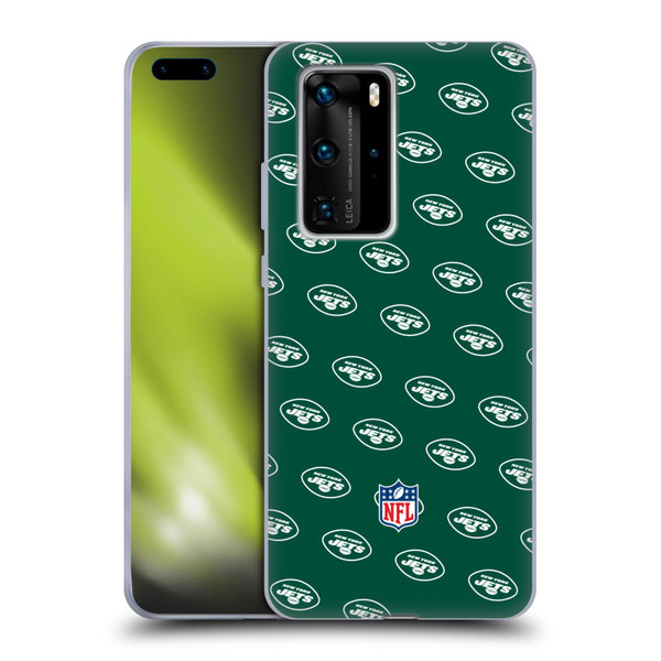 NFL New York Jets Artwork Patterns Soft Gel Case for Huawei P40 Pro / P40 Pro Plus 5G