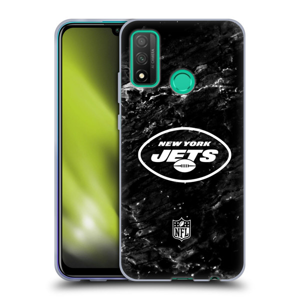 NFL New York Jets Artwork Marble Soft Gel Case for Huawei P Smart (2020)