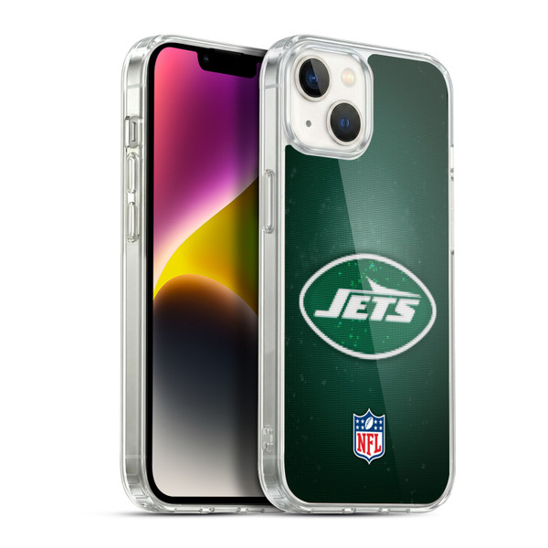 NFL New York Jets Artwork LED Soft Gel Case for Apple iPhone 14 Plus & MagSafe