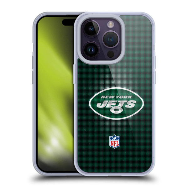 NFL New York Jets Artwork LED Soft Gel Case for Apple iPhone 14 Pro