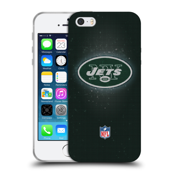 NFL New York Jets Artwork LED Soft Gel Case for Apple iPhone 5 / 5s / iPhone SE 2016