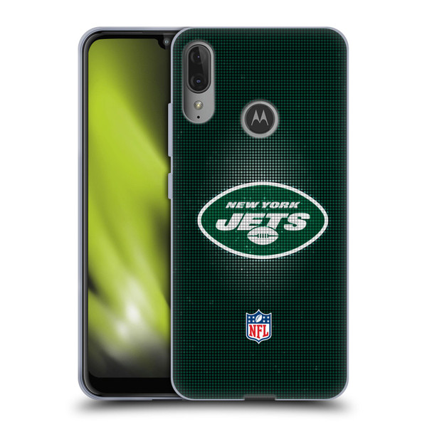 NFL New York Jets Artwork LED Soft Gel Case for Motorola Moto E6 Plus