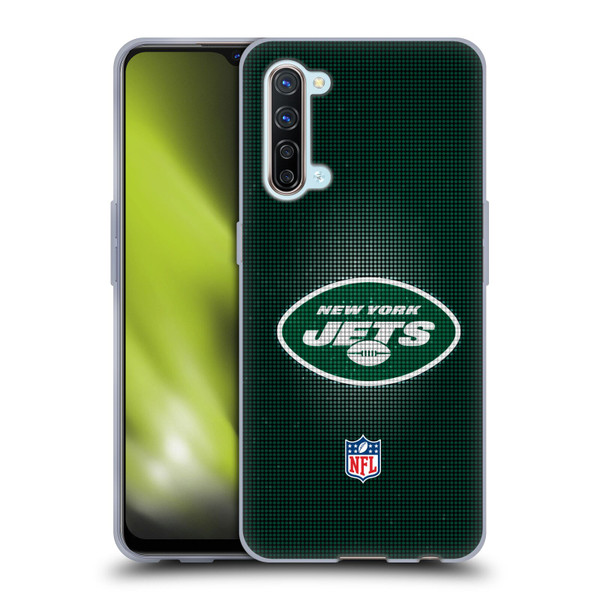 NFL New York Jets Artwork LED Soft Gel Case for OPPO Find X2 Lite 5G