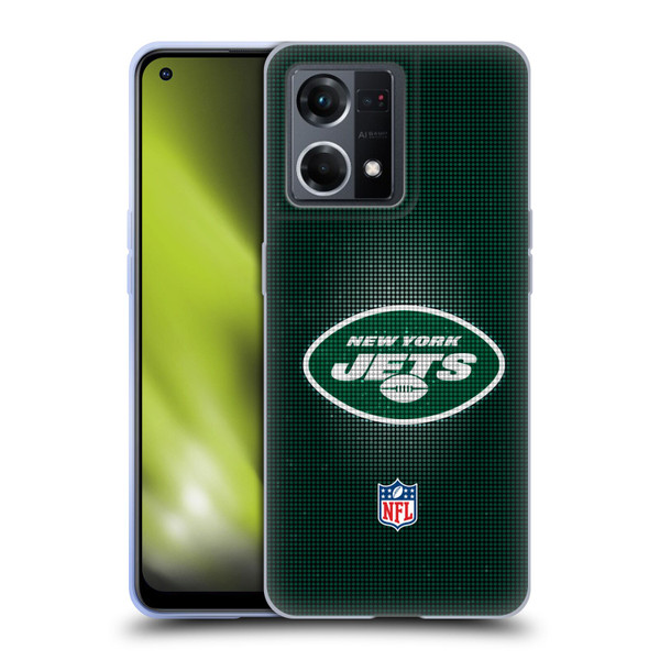 NFL New York Jets Artwork LED Soft Gel Case for OPPO Reno8 4G