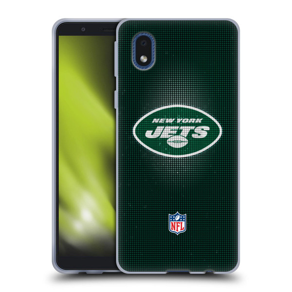 NFL New York Jets Artwork LED Soft Gel Case for Samsung Galaxy A01 Core (2020)