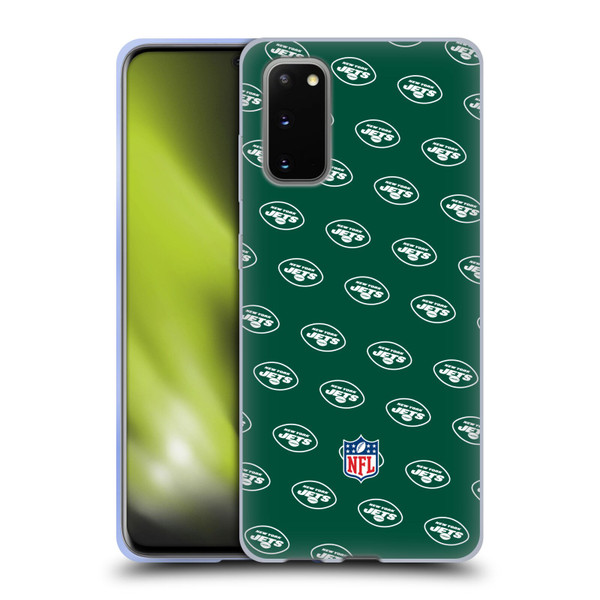 NFL New York Jets Artwork Patterns Soft Gel Case for Samsung Galaxy S20 / S20 5G