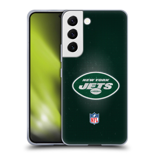 NFL New York Jets Artwork LED Soft Gel Case for Samsung Galaxy S22 5G