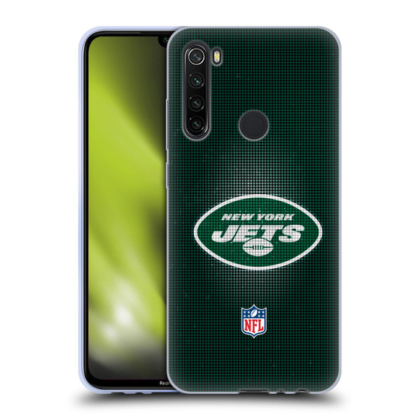 NFL New York Jets Artwork LED Soft Gel Case for Xiaomi Redmi Note 8T