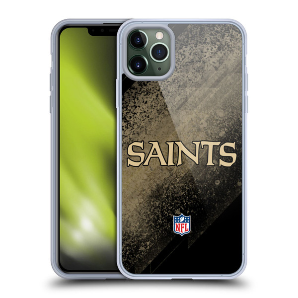 NFL New Orleans Saints Logo Blur Soft Gel Case for Apple iPhone 11 Pro Max