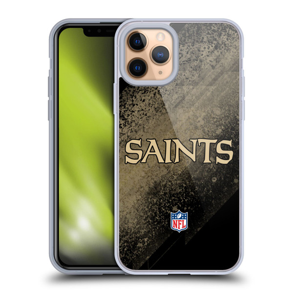 NFL New Orleans Saints Logo Blur Soft Gel Case for Apple iPhone 11 Pro