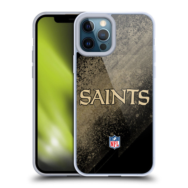 NFL New Orleans Saints Logo Blur Soft Gel Case for Apple iPhone 12 Pro Max