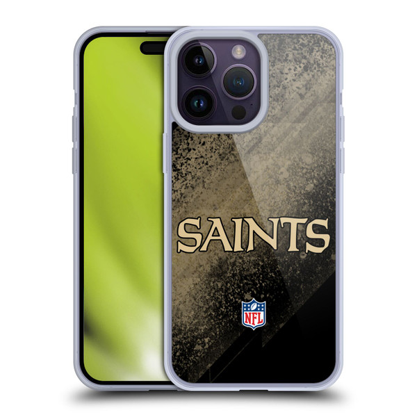 NFL New Orleans Saints Logo Blur Soft Gel Case for Apple iPhone 14 Pro Max NFL New Orleans Saints Logo Blur Soft Gel Case for Apple iPhone 14 Pro Max