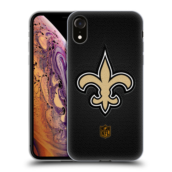 NFL New Orleans Saints Logo Football Soft Gel Case for Apple iPhone XR