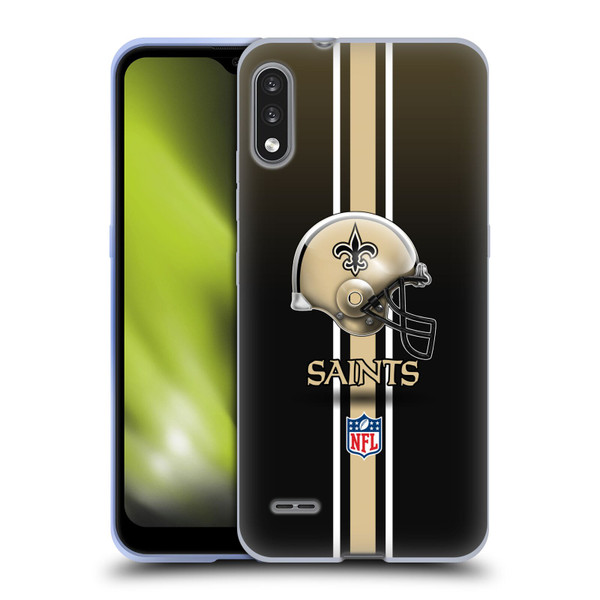 NFL New Orleans Saints Logo Helmet Soft Gel Case for LG K22