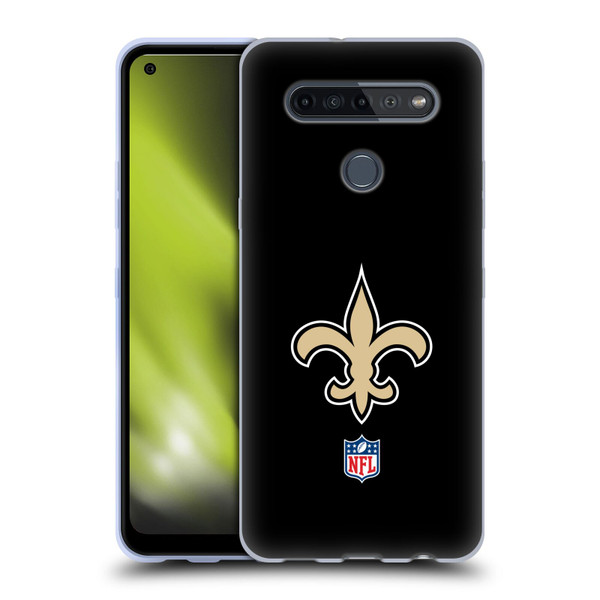 NFL New Orleans Saints Logo Plain Soft Gel Case for LG K51S