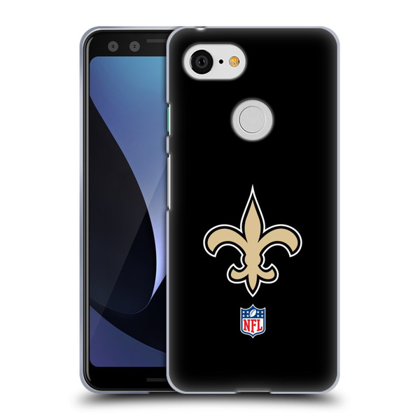 NFL New Orleans Saints Logo Plain Soft Gel Case for Google Pixel 3
