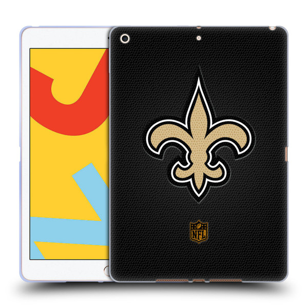 NFL New Orleans Saints Logo Football Soft Gel Case for Apple iPad 10.2 2019/2020/2021