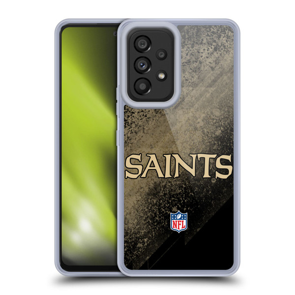 NFL New Orleans Saints Logo Blur Soft Gel Case for Samsung Galaxy A53 5G (2022)