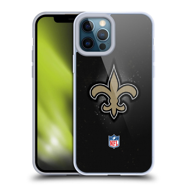 NFL New Orleans Saints Artwork LED Soft Gel Case for Apple iPhone 12 Pro Max