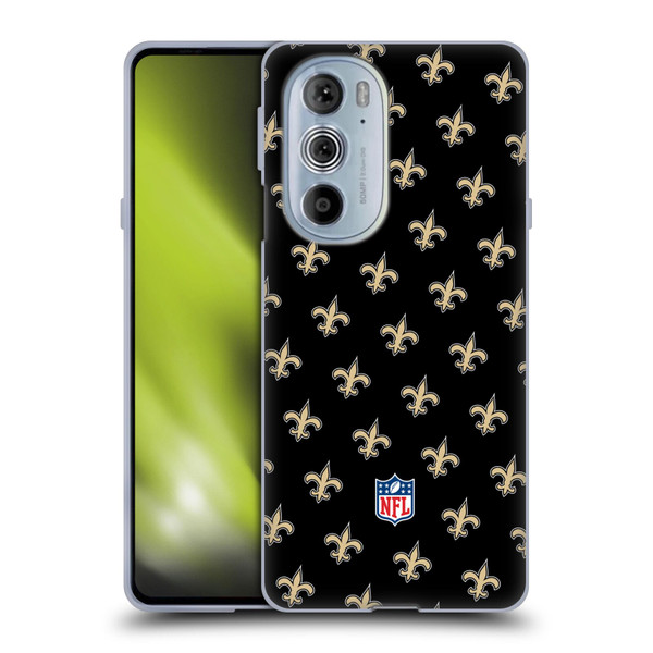 NFL New Orleans Saints Artwork Patterns Soft Gel Case for Motorola Edge X30