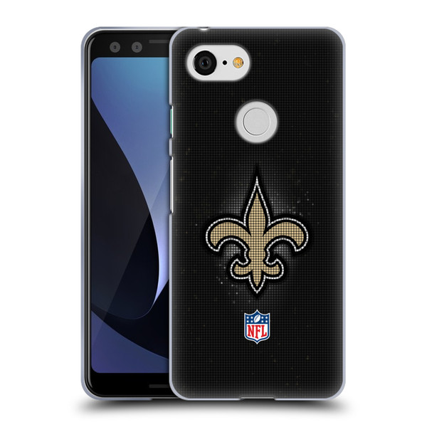 NFL New Orleans Saints Artwork LED Soft Gel Case for Google Pixel 3