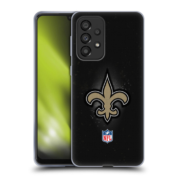 NFL New Orleans Saints Artwork LED Soft Gel Case for Samsung Galaxy A33 5G (2022)