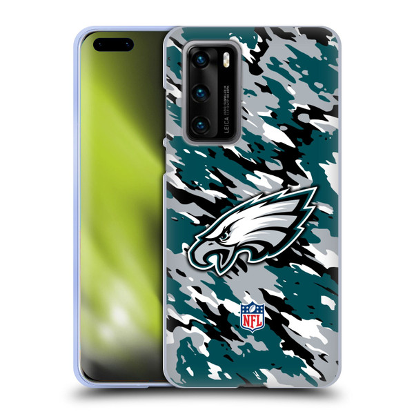 NFL Philadelphia Eagles Logo Camou Soft Gel Case for Huawei P40 5G