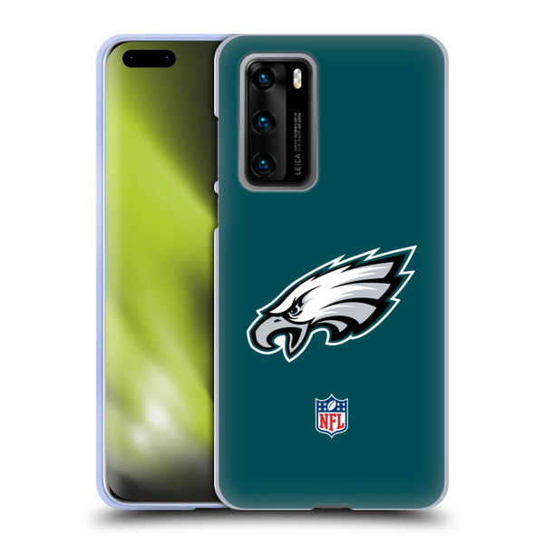 NFL Philadelphia Eagles Logo Plain Soft Gel Case for Huawei P40 5G