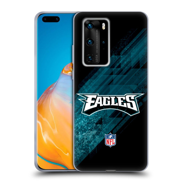 NFL Philadelphia Eagles Logo Blur Soft Gel Case for Huawei P40 Pro / P40 Pro Plus 5G