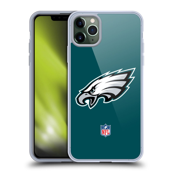 NFL Philadelphia Eagles Logo Plain Soft Gel Case for Apple iPhone 11 Pro Max