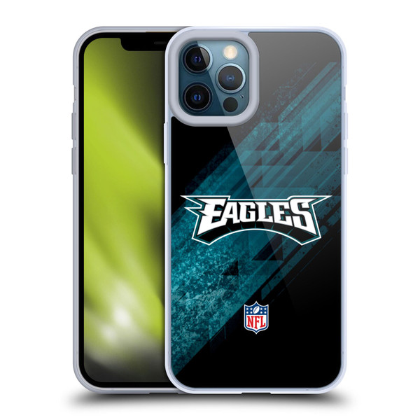 NFL Philadelphia Eagles Logo Blur Soft Gel Case for Apple iPhone 12 Pro Max