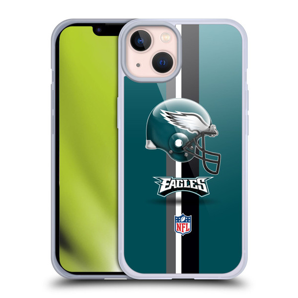 NFL Philadelphia Eagles Logo Helmet Soft Gel Case for Apple iPhone 13